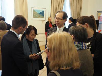 駐德國日本大使公邸的招待會情形（交流會）.