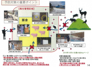 豚コレラ発生予防対策のポイント（農林水産省ホームページから引用）