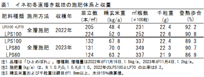 初冬直播き栽培表