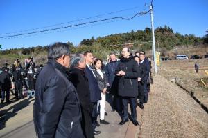 内閣総理大臣来県双葉町視察