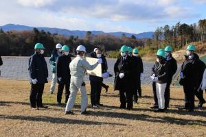 内閣総理大臣来県大熊町視察