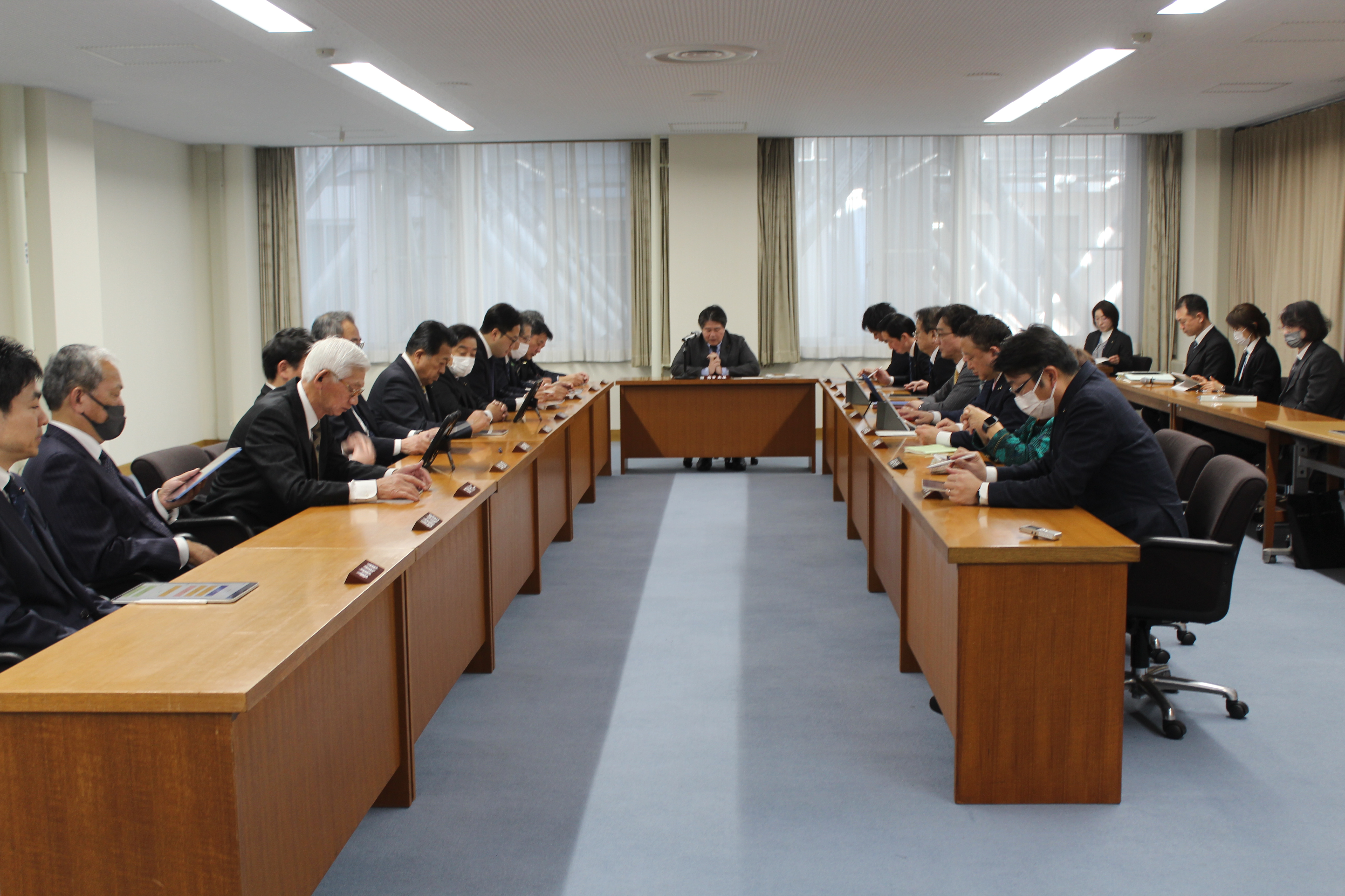 正副委員長会議の写真