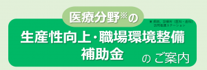 医療分野の生産性向上・職場環境整備等事業