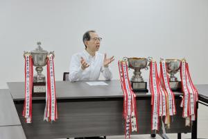 ふたば未来学園中学校 全国中学校体育大会バドミントン競技優勝報告写真２