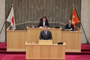 一般質問（古市三久議員）の写真