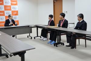 平工業高等学校 高校生ものづくりコンテスト全国大会測量部門優勝・国土交通大臣賞受賞報告写真1