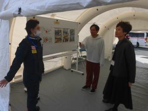 災害テントブース