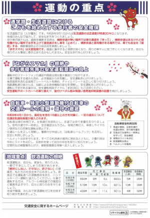 春の全国交通安全運動