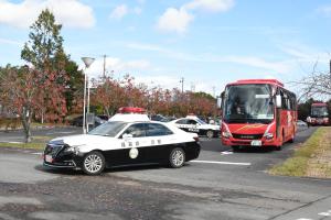 住民移動訓練(バスによる住民避難）