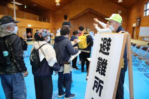 避難所設置訓練