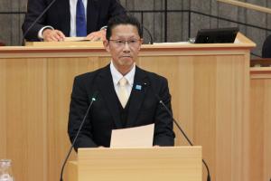 代表質問（先崎温容議員）の写真