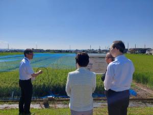 福島・山形・新潟三県知事会議現地視察写真3