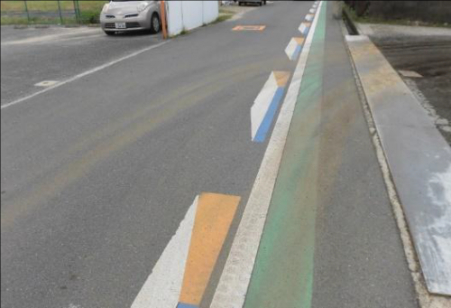 土を曳いた跡