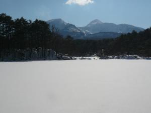 冬の磐梯山