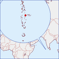 モルディブ地図