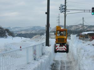 歩道除雪状況