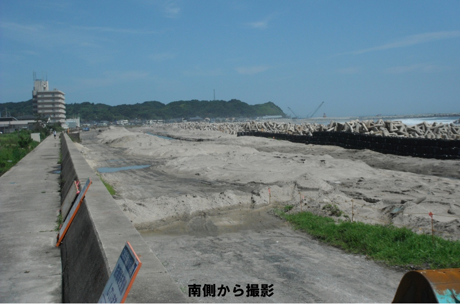 盛土工事進みぐあい写真