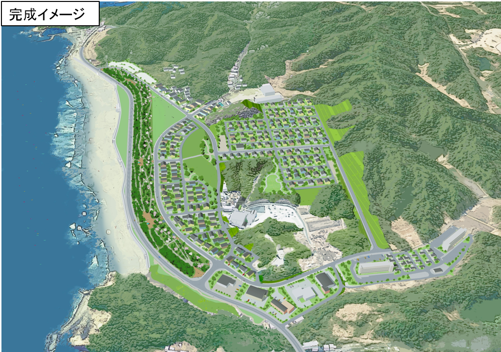 薄磯地区防災緑地完成イメージ図