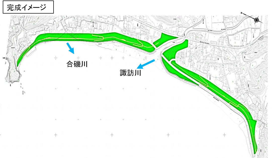 豊間地区防災緑地完成イメージ図