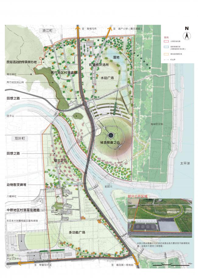 公園の全体平面図