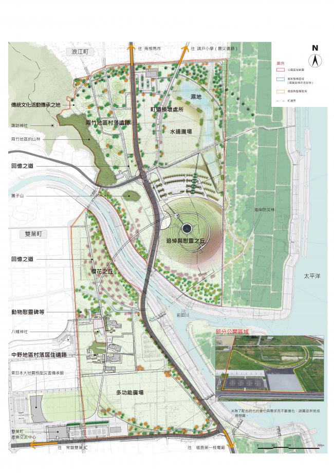 公園の全体平面図