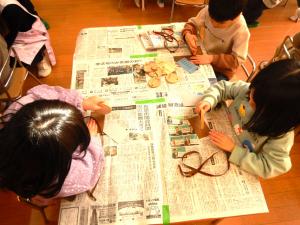 木製メダル（木んメダル）つくり